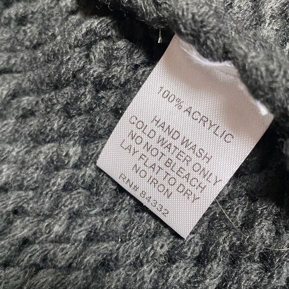 Sisters Charcoal Knit Cardigan Sweater Size L/XL NEW - Picture 6 of 6